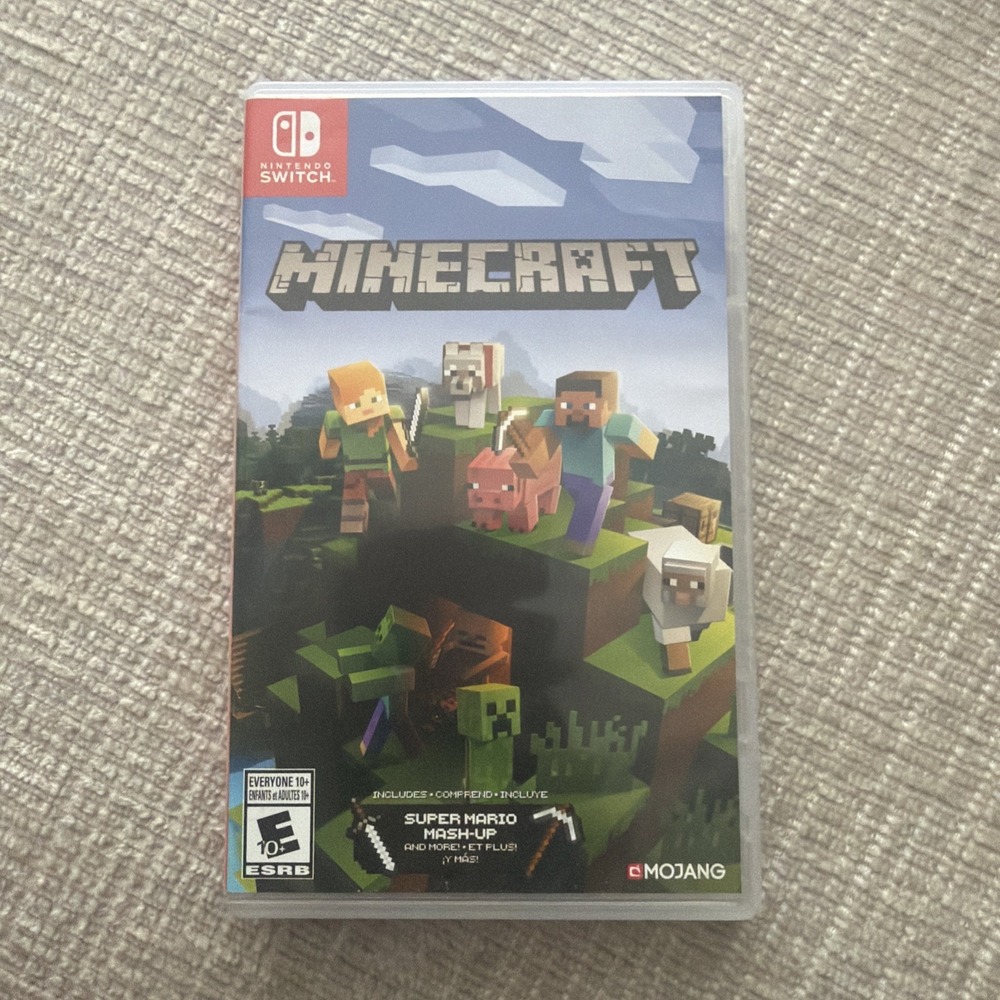 Mojang Minecraft Game Case Nintendo Switch OS Clear Excellent Case Only